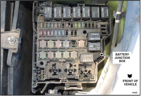 fiesta battery junction box repair